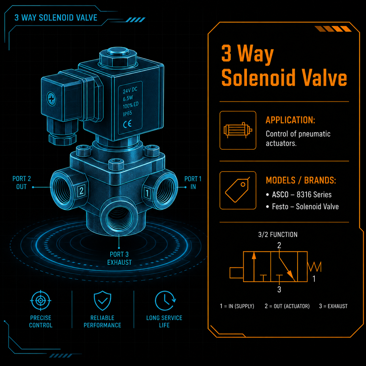 Three Way Solenoid Valve
