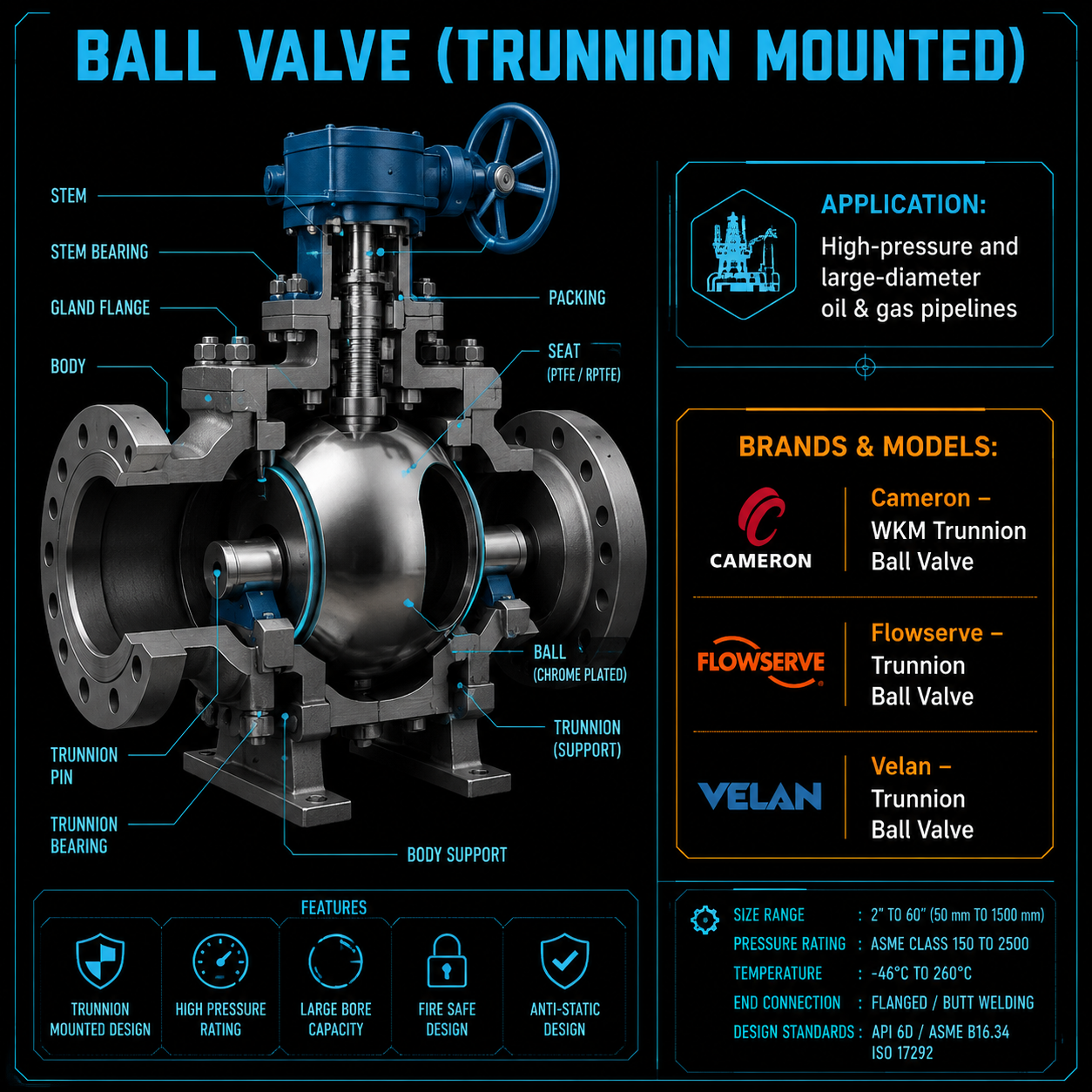 Ball Valve (Trunnion Mounted)