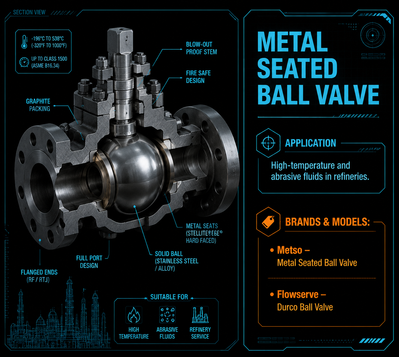 Metal Seated Ball Valve
