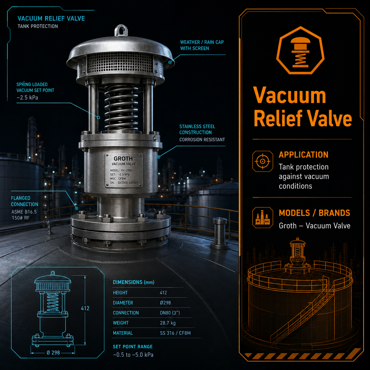 acuum Relief Valve